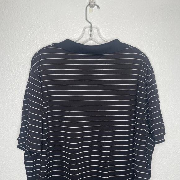 Amazon Essentials Mens Shirt Size XL Black Striped Pullover Polo Casual - Picture 10 of 10